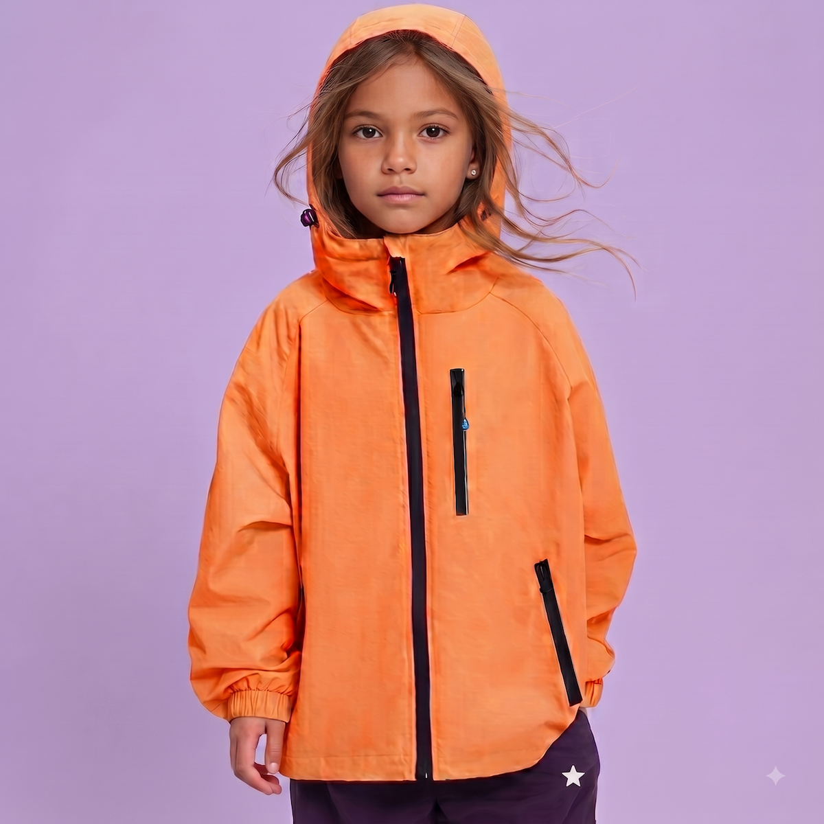 Lolanta Regenjacke für Kinder, Atmungsaktiv, Wasserabweisend mit Kapuze