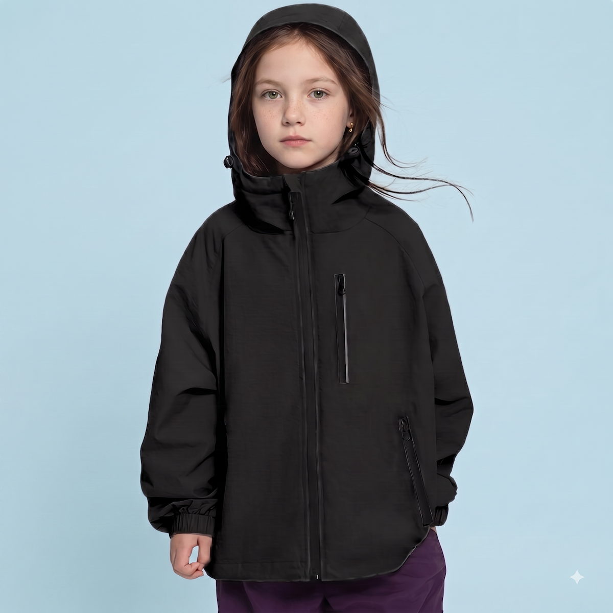 Lolanta Regenjacke für Kinder, Atmungsaktiv, Wasserabweisend mit Kapuze