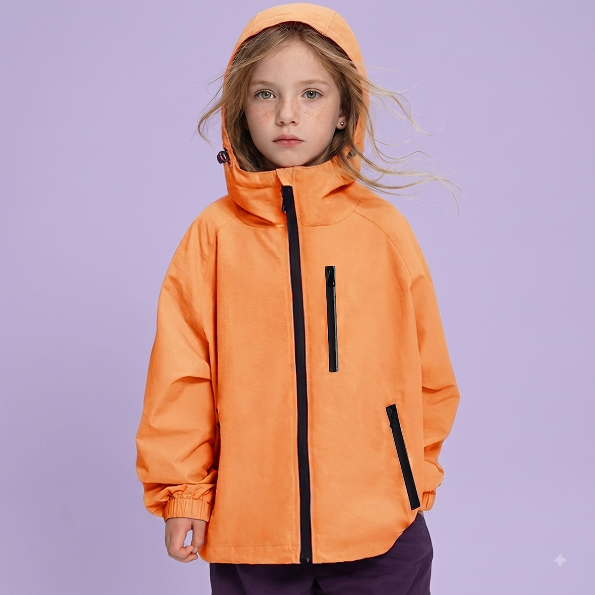 Lolanta Regenjacke für Kinder, Atmungsaktiv, Wasserabweisend mit Kapuze