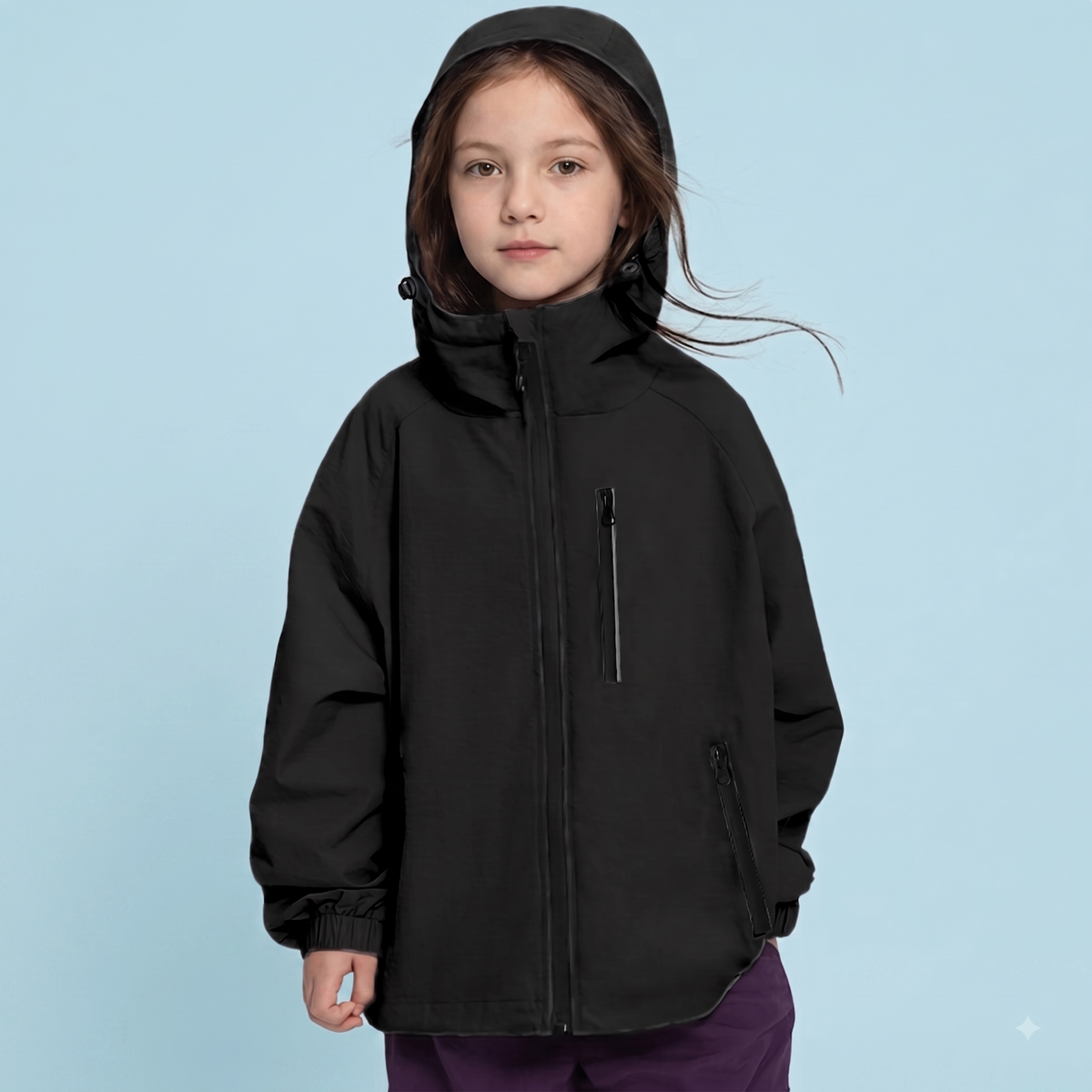 Lolanta Regenjacke für Kinder, Atmungsaktiv, Wasserabweisend mit Kapuze