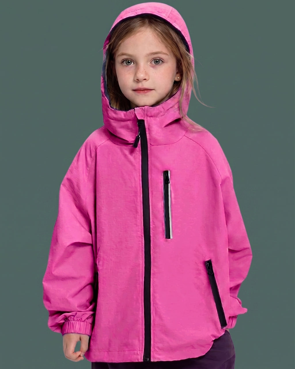 Lolanta Regenjacke für Kinder, Atmungsaktiv, Wasserabweisend mit Kapuze