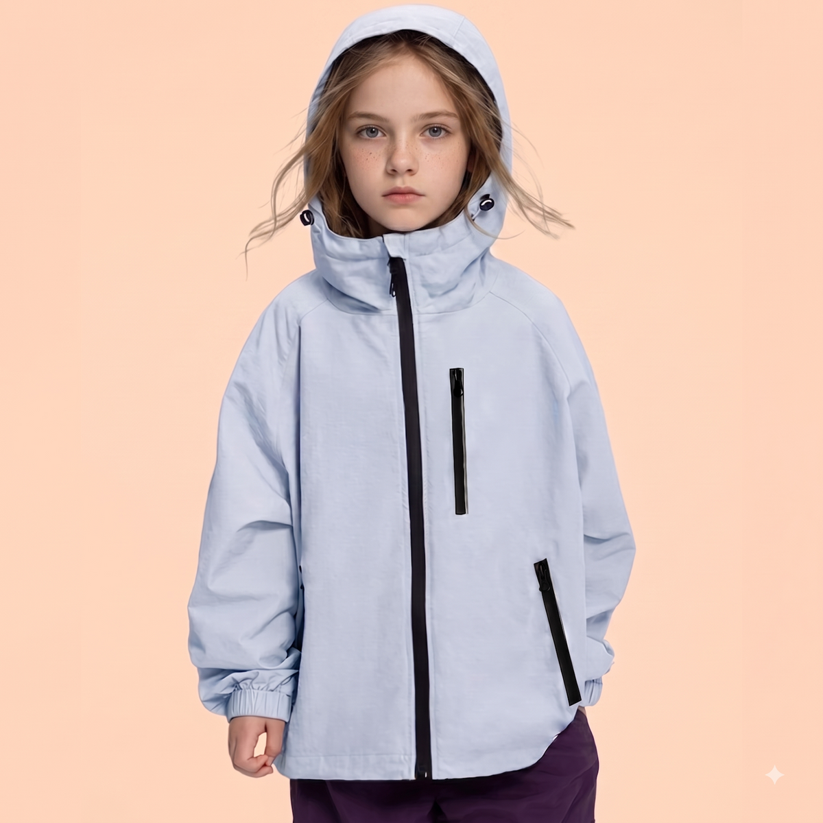 Lolanta Regenjacke für Kinder, Atmungsaktiv, Wasserabweisend mit Kapuze