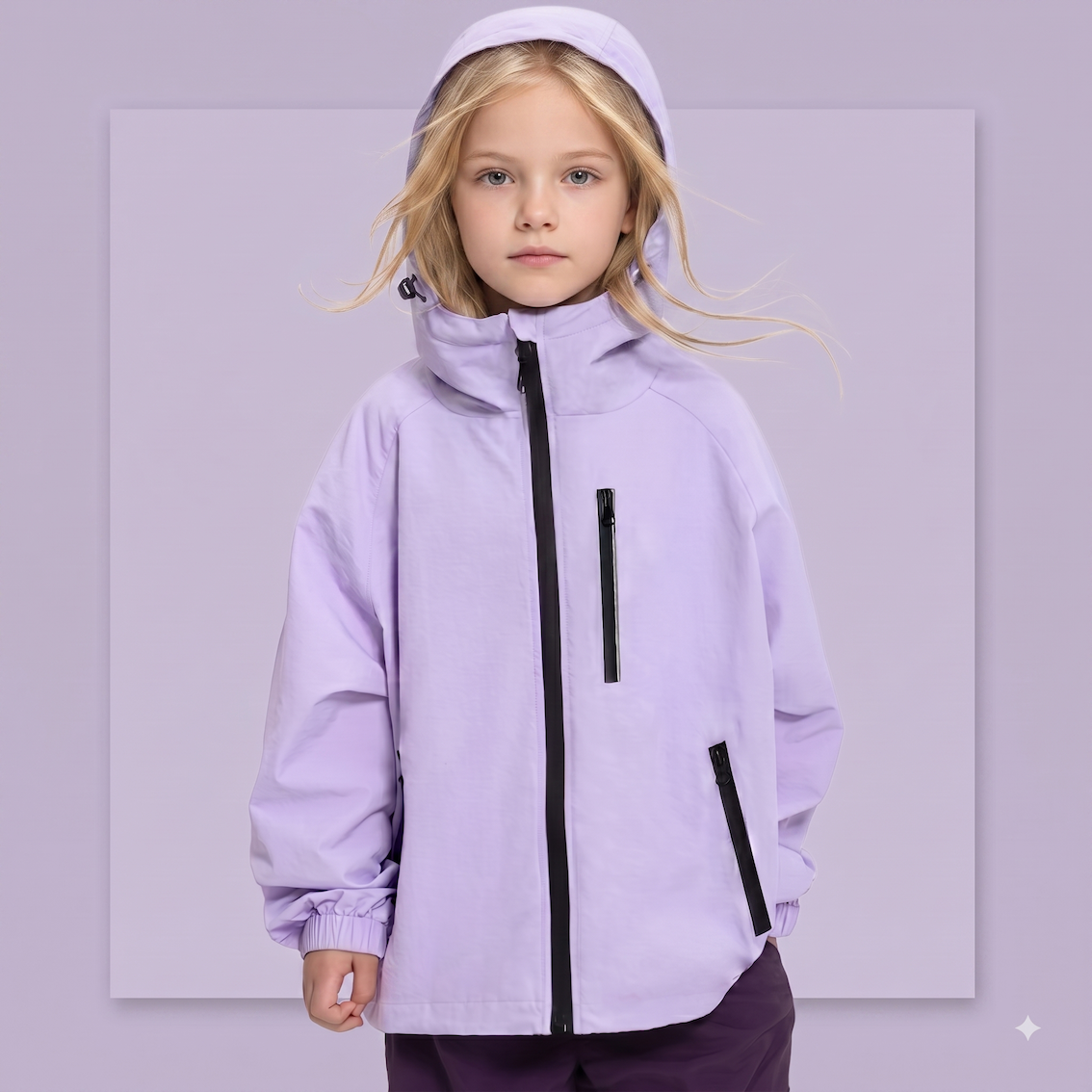 Lolanta Regenjacke für Kinder, Atmungsaktiv, Wasserabweisend mit Kapuze