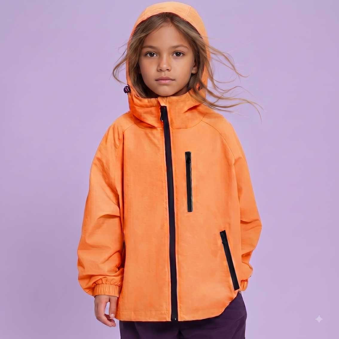 Lolanta Regenjacke für Kinder, Atmungsaktiv, Wasserabweisend mit Kapuze