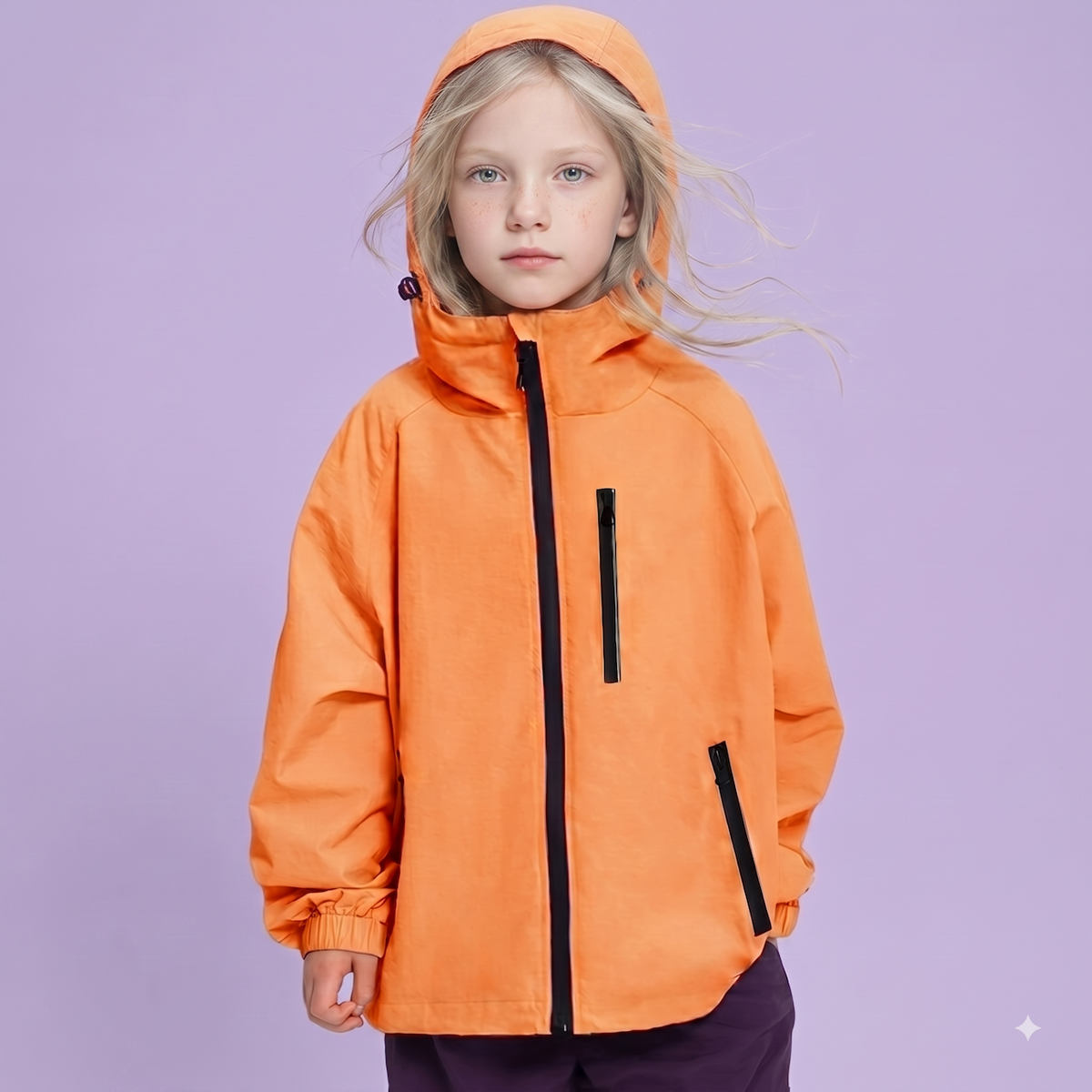 Lolanta Regenjacke für Kinder, Atmungsaktiv, Wasserabweisend mit Kapuze